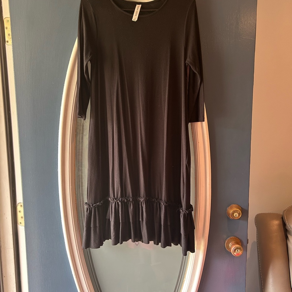 Zenana Outfitters Black Long Sleeve Dress